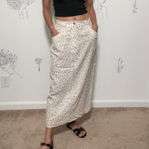 90s Animal Print Skirt CHAUS - Picture 3 of 6